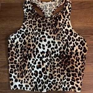 Cheetah print crop top
